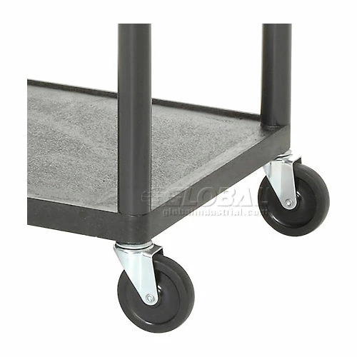 Luxor Plastic Audio Visual & Instrument Cart 32 X 24 X 27 Two Shelves - Image 4