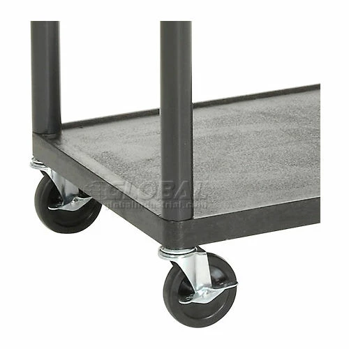 Luxor Plastic Audio Visual & Instrument Cart 32 X 24 X 27 Two Shelves - Image 5