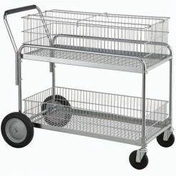 Global Industrial™ Deluxe Mail and Office File Cart 250 Lb. Capacity