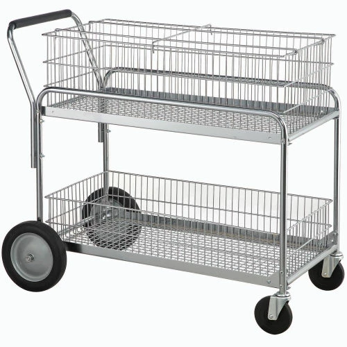 Global Industrial™ Deluxe Mail and Office File Cart 250 Lb. Capacity