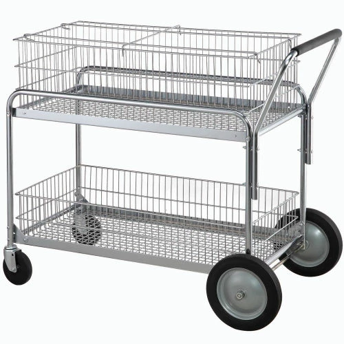 Global Industrial™ Deluxe Mail and Office File Cart 250 Lb. Capacity - Image 4