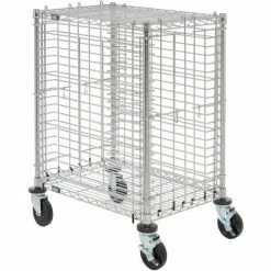 Nexel® End Load Wire Tray Cart with 19 Tray Capacity