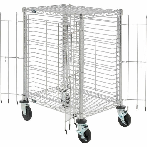 Nexel® End Load Wire Tray Cart with 19 Tray Capacity - Image 2