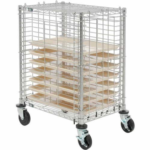 Nexel® End Load Wire Tray Cart with 19 Tray Capacity - Image 5