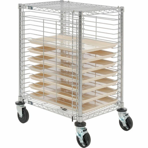 Nexel® End Load Wire Tray Cart with 19 Tray Capacity - Image 6