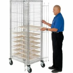 Nexel® End Load Wire Tray Truck with 39 Tray Capacity