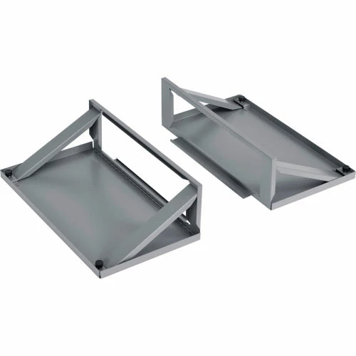 Side Shelf Kit For Global Industrial Computer Cabinet, Dark Gray, Set Of 2 - Image 3
