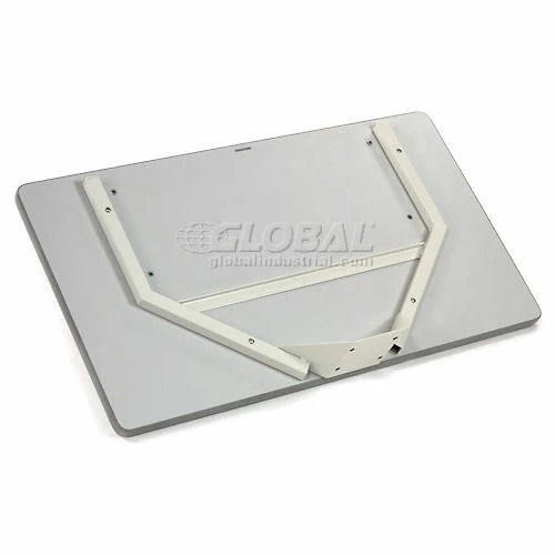 Global Industrial 81"H Stationary Floor Mount Orbit Computer Station Power Outlets Beige - Image 11