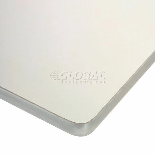 Global Industrial 81"H Stationary Floor Mount Orbit Computer Station Power Outlets Beige - Image 8