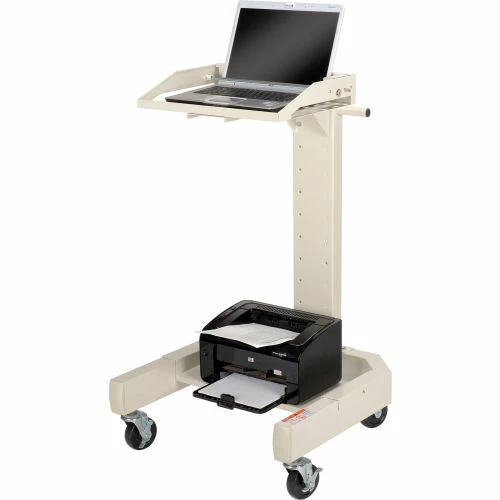Global Industrial™ Orbit Mobile Laptop Cart, Beige
