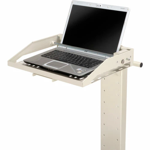 Global Industrial™ Orbit Mobile Laptop Cart, Beige - Image 3