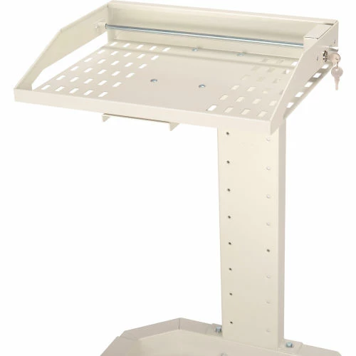 Global Industrial™ Orbit Mobile Laptop Cart, Beige - Image 4