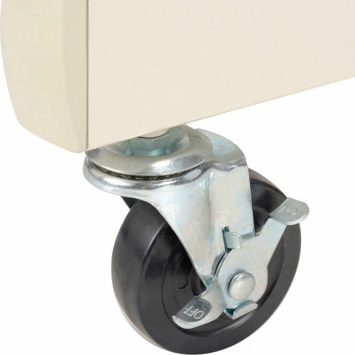 Global Industrial™ Orbit Mobile Laptop Cart, Beige - Image 12