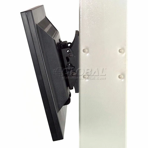 Global Industrial 81"H Stationary Floor Mount Orbit Computer Station Power Outlets Beige - Image 15