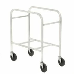 New Age Industrial New Age 6266 All Welded Aluminum 2 Lug Cart, 28-1/4"L x 15-3/4"W x 33"H, No Lugs