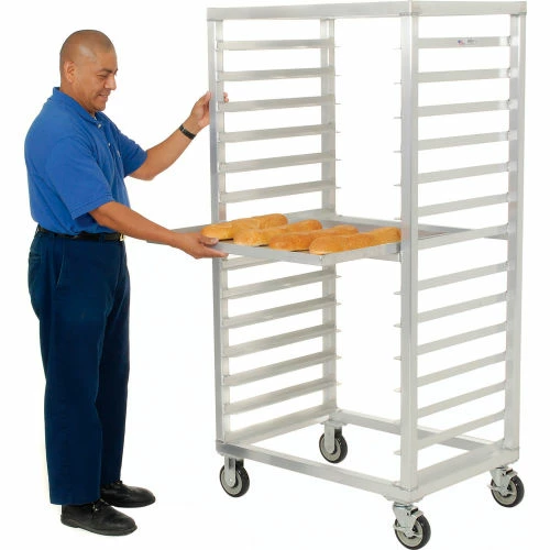 New Age Industrial New Age 97212 Aluminum Tray Truck 24 x 33 x 66 with 14 Tray Capacity - Image 3