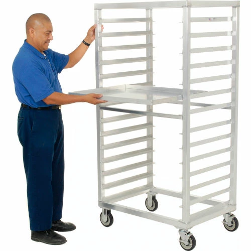New Age Industrial New Age 97212 Aluminum Tray Truck 24 x 33 x 66 with 14 Tray Capacity - Image 6