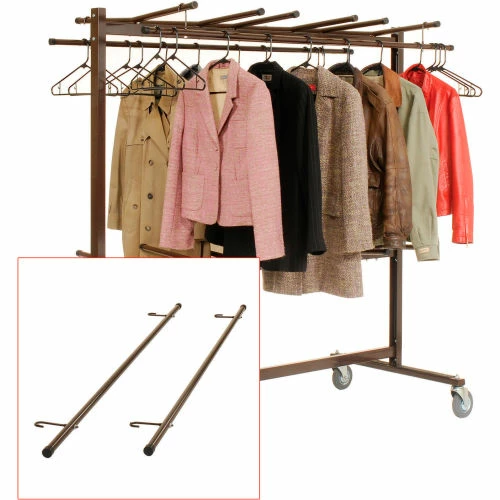 Interion By Global Industrial Interion® Optional Rods For Coat Rack Kit (2 Rods/Kit) - Image 2