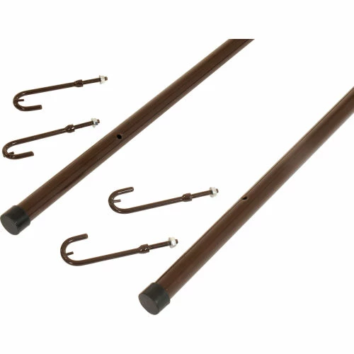 Interion By Global Industrial Interion® Optional Rods For Coat Rack Kit (2 Rods/Kit) - Image 6