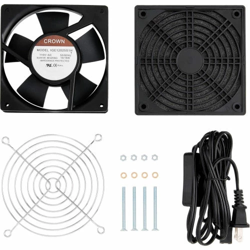 AC Fan Kit For Global Industrial™ Computer Security Cabinet & Audio-Visual Cart - Image 2