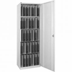 Datum LapTop Tower™ Storage Locker with Right-Hinged Door, Light Gray