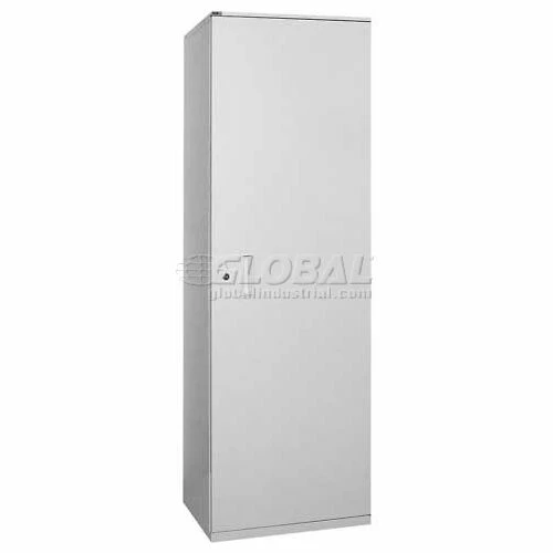 Datum LapTop Tower Storage Locker with Right-Hinged Door, Light Gray - Image 2