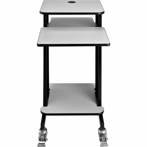 Global Industrial™ Projector Presentation Cart - Gray/Black - Image 6