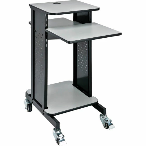 Global Industrial™ Projector Presentation Cart - Gray/Black - Image 7