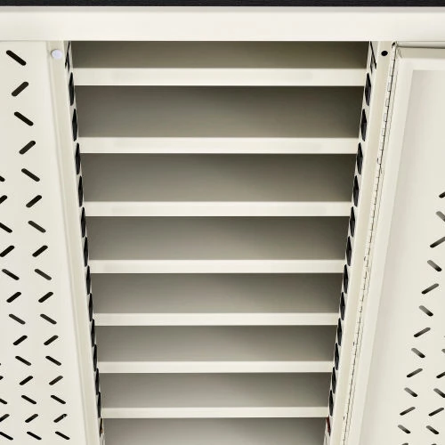 Global Industrial Mobile Charging Cart for 24 Chromebooks & Tablets, Putty, Assembled - Image 14