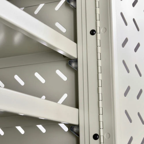 Global Industrial Mobile Charging Cart for 24 Chromebooks & Tablets, Putty, Assembled - Image 16