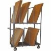 Jamco Cardboard Carton Truck Double Level 48 x 24 5" Polyurethane Casters