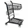 VersaCart® Flatbed Retail Shopping Cart 2 Cu Ft Metallic Gray 101-350-B-MTG