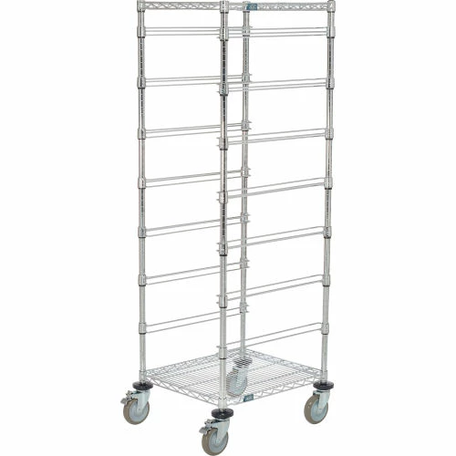 Global Industrial 21"L x 24"W x 69"H Chrome Wire Cart - 7 Level
