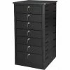 Datum TekStak™ Laptop Storage Locker with Laminate Top, 7 Bays, Key Lock, Black