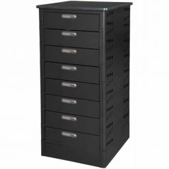 Datum TekStak Laptop Storage Locker with Laminate Top, 8 Bays, Electronic Lock, Black