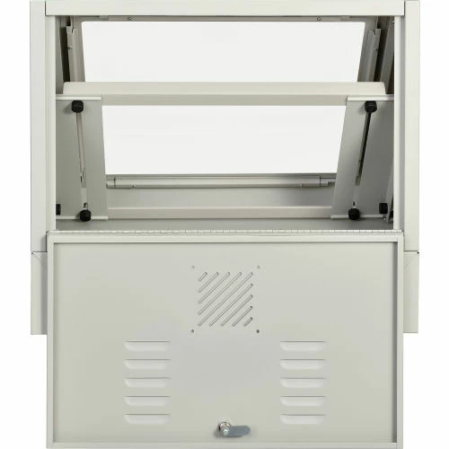 Global Industrial Countertop LCD Console Computer Cabinet, Light Gray - Image 13