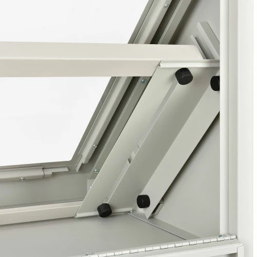 Global Industrial Countertop LCD Console Computer Cabinet, Light Gray - Image 14