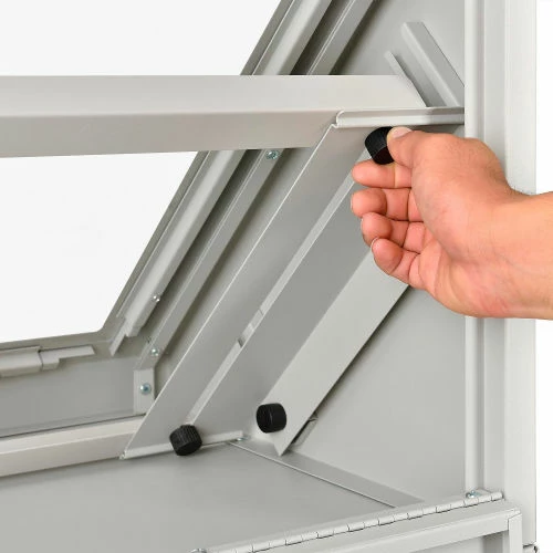 Global Industrial Countertop LCD Console Computer Cabinet, Light Gray - Image 15