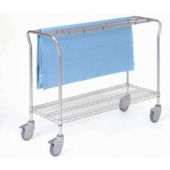 Nexel® Chrome Low Profile Sterile Wrap Rack, 60"L x 18"W x 40"H