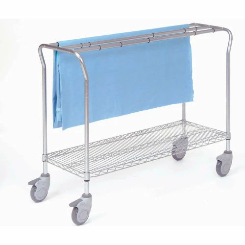 Nexel® Chrome Low Profile Sterile Wrap Rack, 60"L x 18"W x 40"H
