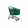 VersaCart® Green Plastic Shopping Cart 5.2 Cu. Foot Capacity 103-145-DGN-BH