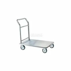 Aarco Chrome Hotel Luggage Platform Truck SB-1C 36 x 24