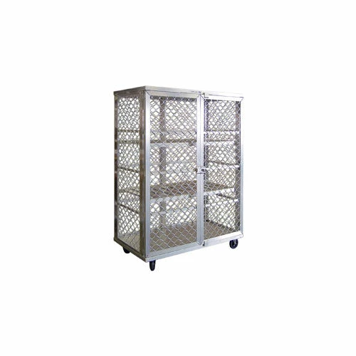 New Age Industrial New Age 97621 Aluminum Amplimesh Security Cage Truck 49 x 26-3/4 x 71