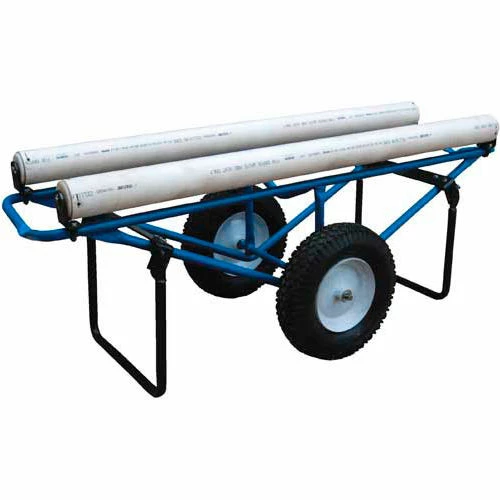 Vestil Portable Carpet Dispenser Cart CARPET-D-FF with Pneumatic Casters 500 Lb.