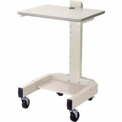 Global Industrial™ Mobile Computer Cart, 27"W x 24-1/2"D x 41"H, Beige