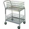 Wesco® Office & Mail Cart 272228 33x20 4" Rubber Casters