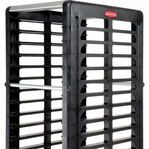 Rubbermaid® 3320 End-Load Black Plastic Tray Truck - Image 2