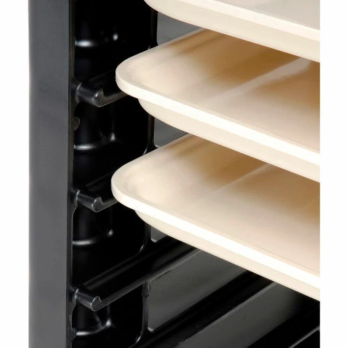 Rubbermaid® 3320 End-Load Black Plastic Tray Truck - Image 9