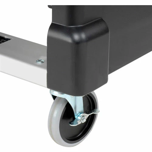 Rubbermaid® 3320 End-Load Black Plastic Tray Truck - Image 11