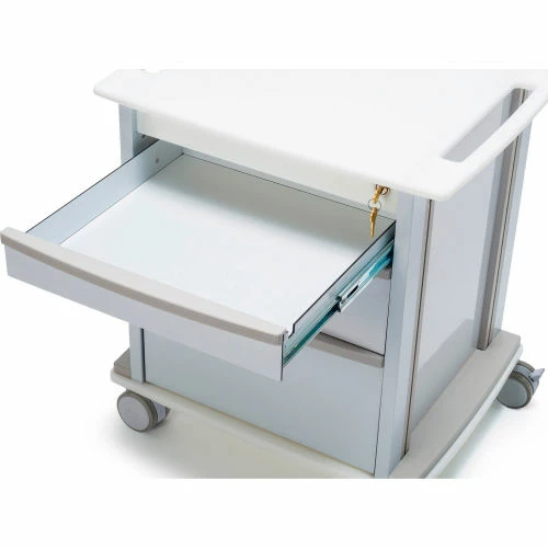 Omnimed® Omni Under-Counter Storage Cart with 3 Drawers and Key Lock, White - Image 2